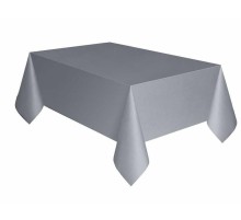 Gri Renk Plastik Masa Örtüsü 120X180 cm