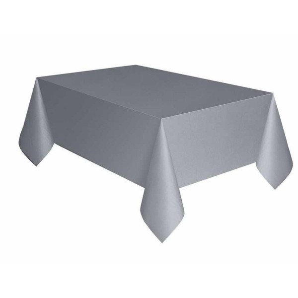 toptan-xml-dropshipping-Gri Renk Plastik Masa Örtüsü 120X180 cm