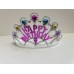 toptan-xml-dropshipping-Gümüş Renk Happy Birthday Yazılı Doğum Günü Tacı 60 cm