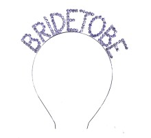 Kristal Taşlı Gümüş Renk Bride To Be Gelin Tacı