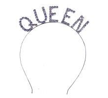 Kristal Taşlı Gümüş Renk Queen Tacı Kraliçe Tacı 12x17 cm