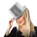 toptan-xml-dropshipping-Gümüş Renk Uzun Plastik Simli Parti Şapkası