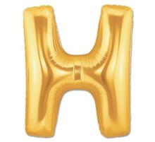 H Harf Folyo Balon Altın Renk  40 inç