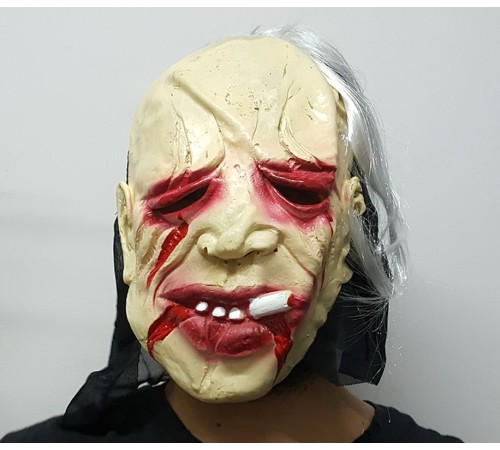 toptan-xml-dropshipping-Halloween Cadılar Bayramı Sigara İçen Korku Maskesi