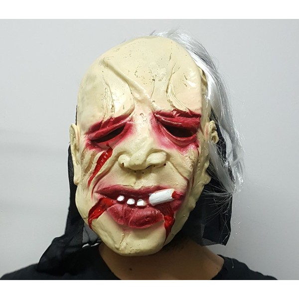 toptan-xml-dropshipping-Halloween Cadılar Bayramı Sigara İçen Korku Maskesi