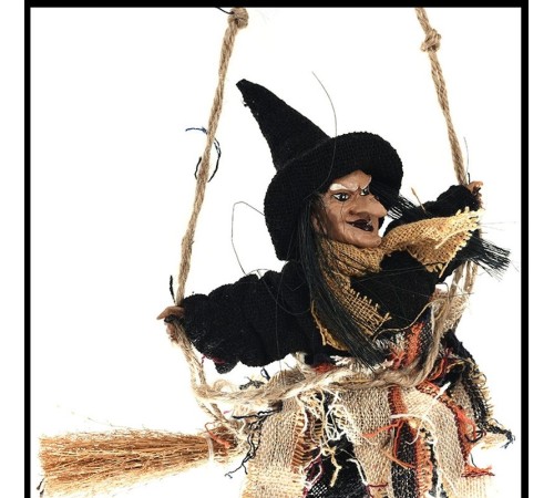 toptan-xml-dropshipping-Halloween Dekoratif Cadı Welcome Cadı Kapı Süsü 19x18x5 cm
