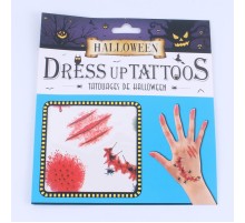 Halloween Geçici Dövme Kesik Örümcekli El Modeli