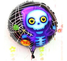 Halloween İskelet Hayalet Folyo Balon 18 inç