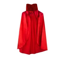 Kırmızı Renk Yakalı Halloween Pelerin 90 cm