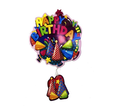 toptan-xml-dropshipping-Happy Birthday Yazılı Asmalı 3D Doğum Günü Süsleme