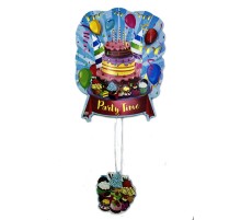 Happy Birthday Yazılı Asmalı 3D Doğum Günü Süsü