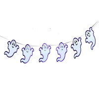 Hayalet Figürlü Halloween Afiş Flama Süsleme 2 Metre
