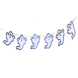 Hayalet Figürlü Halloween Afiş Flama Süsleme 2 Metre