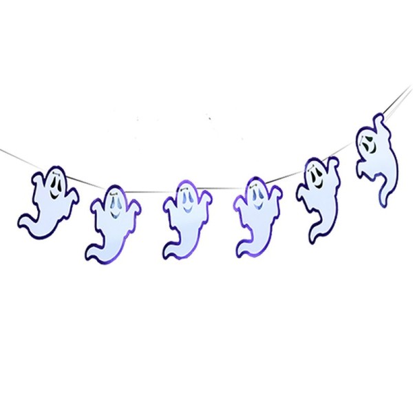 toptan-xml-dropshipping-Hayalet Figürlü Halloween Afiş Flama Süsleme 2 Metre