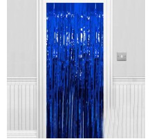 Işıltılı Duvar ve Kapı Perdesi Saks Mavisi 90x200 cm