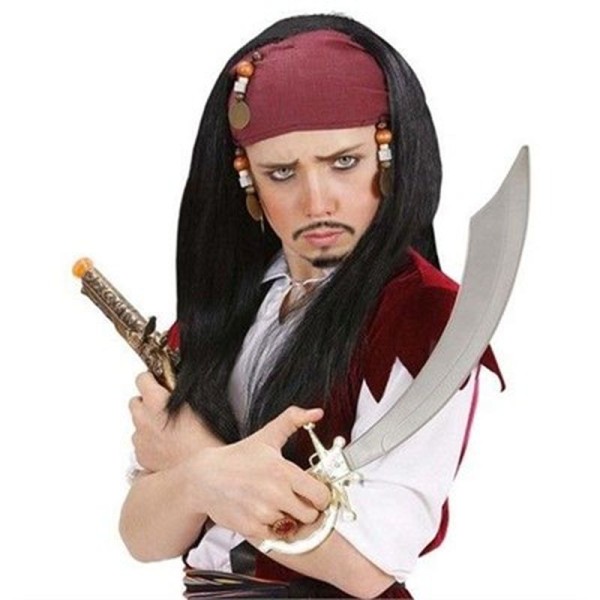 toptan-xml-dropshipping-Jack Sparrow Korsan Peruk Bandanalı