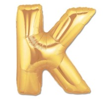 K Harf Folyo Balon Altın Renk  40 inç