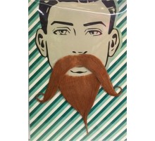 Kahve Renk Filozof Takma Sakal ve Bıyık Seti-756