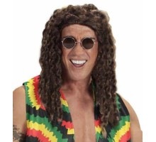 Kahve Renk Joe Dreadlocks Astarlı Kabarık Bob Marley Reggae Rasta Peruk 1 Adet