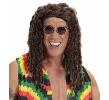 Kahve Renk Joe Dreadlocks Astarlı Kabarık Bob Marley Reggae Rasta Peruk 1 Adet