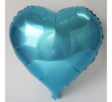 Kalp Balon Folyo Açık Mavi 45 cm 18 inç