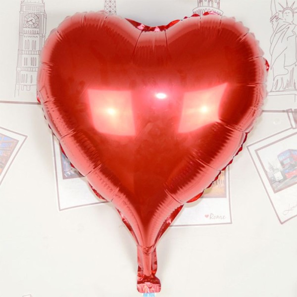 toptan-xml-dropshipping-Kalp Uçan Balon Folyo Kırmızı 80 cm 32 inç