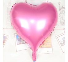 Kalp Uçan Balon Folyo Pembe 80 cm 32 inç
