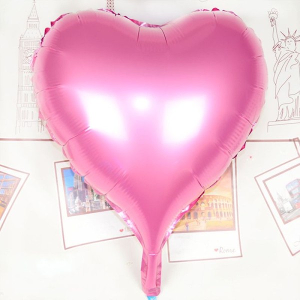 toptan-xml-dropshipping-Kalp Uçan Balon Folyo Pembe 80 cm 32 inç