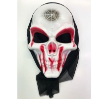 Kanlı Surat Örümcek Ağ Şeritli Korku Maskesi