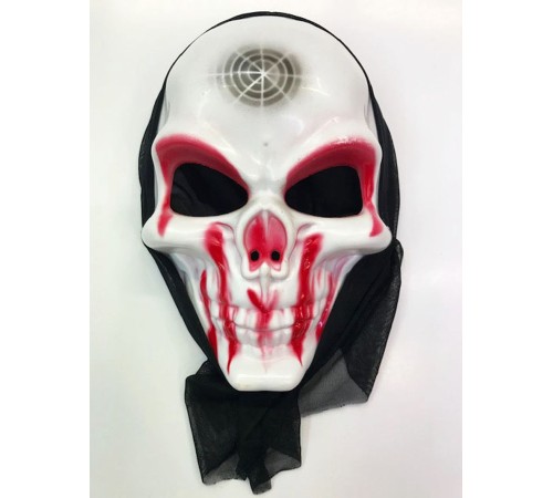 toptan-xml-dropshipping-Kanlı Surat Örümcek Ağ Şeritli Korku Maskesi