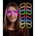 toptan-xml-dropshipping-Karanlıkta Parlayan Fosforlu Glow Stick Gözlük Fosforlu Renkli Gözlük 6 Adet