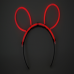 toptan-xml-dropshipping-Karanlıkta Parlayan Fosforlu Glow Stick Taç Tavşan Kulağı Tacı Kırmızı Renk