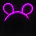 toptan-xml-dropshipping-Karanlıkta Parlayan Fosforlu Glow Stick Taç Tavşan Kulağı Tacı Pembe Renk