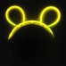 toptan-xml-dropshipping-Karanlıkta Parlayan Fosforlu Glow Stick Taç Tavşan Kulağı Tacı Sarı Renk
