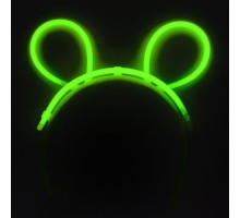 Karanlıkta Parlayan Fosforlu Glow Stick Taç Tavşan Kulağı Tacı Yeşil Renk