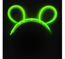 Karanlıkta Parlayan Fosforlu Glow Stick Taç Tavşan Kulağı Tacı Yeşil Renk