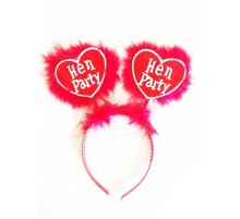 Kırmızı Renk Bekarlığa Veda Partisi Hen Party Taç