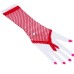 toptan-xml-dropshipping-Kırmızı Renk Parmak Arası File Örgü Eldiven 26 cm