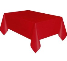 Kırmızı Renk Plastik Masa Örtüsü 120x180 cm