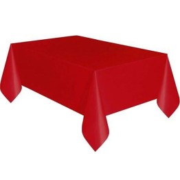 Kırmızı Renk Plastik Masa Örtüsü 120x180 cm