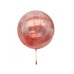 toptan-xml-dropshipping-Kırmızı Simli Yuvarlak Şeffaf Balon 24 İnç
