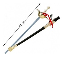 Kostüm Partisi Plastik Zararsız Zorro Kılıcı Şövalye Kılıcı 62 cm