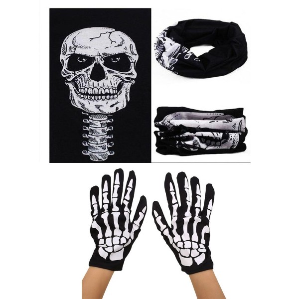toptan-xml-dropshipping-Kuru Kafa Boyunlu Baf Buff Bandana ve İskelet Eldiven Seti