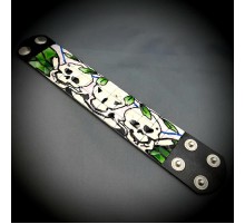 Kuru Kafa Zımbalı Gothic Bileklik Piramit Spike Punk Bilekliği Model 4