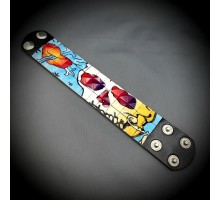 Kuru Kafa Zımbalı Gothic Bileklik Piramit Spike Punk Bilekliği Model 2