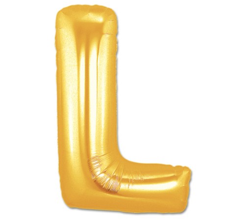toptan-xml-dropshipping-L Harf Folyo Balon Altın Renk  40 inç