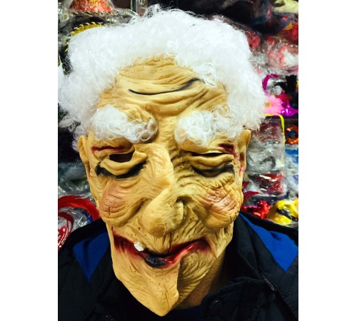 toptan-xml-dropshipping-Lateks Beyaz Saçlı Dede Maskesi