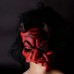 toptan-xml-dropshipping-Lateks Korku Maskesi Şeytan Boynuzlu Kırmızı Maske Saçlı