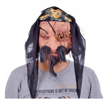 Lateks Saçlı Sakallı Korsan Maskesi