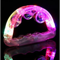 Led Işıklı Pilli Rengarenk Yanıp Sönen Lüks Eğlence Tefi Pembe Renk